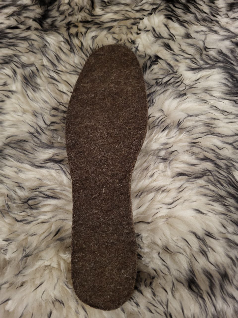 Alpaka Filz Schuheinlagen / Sohlen – Bild 3