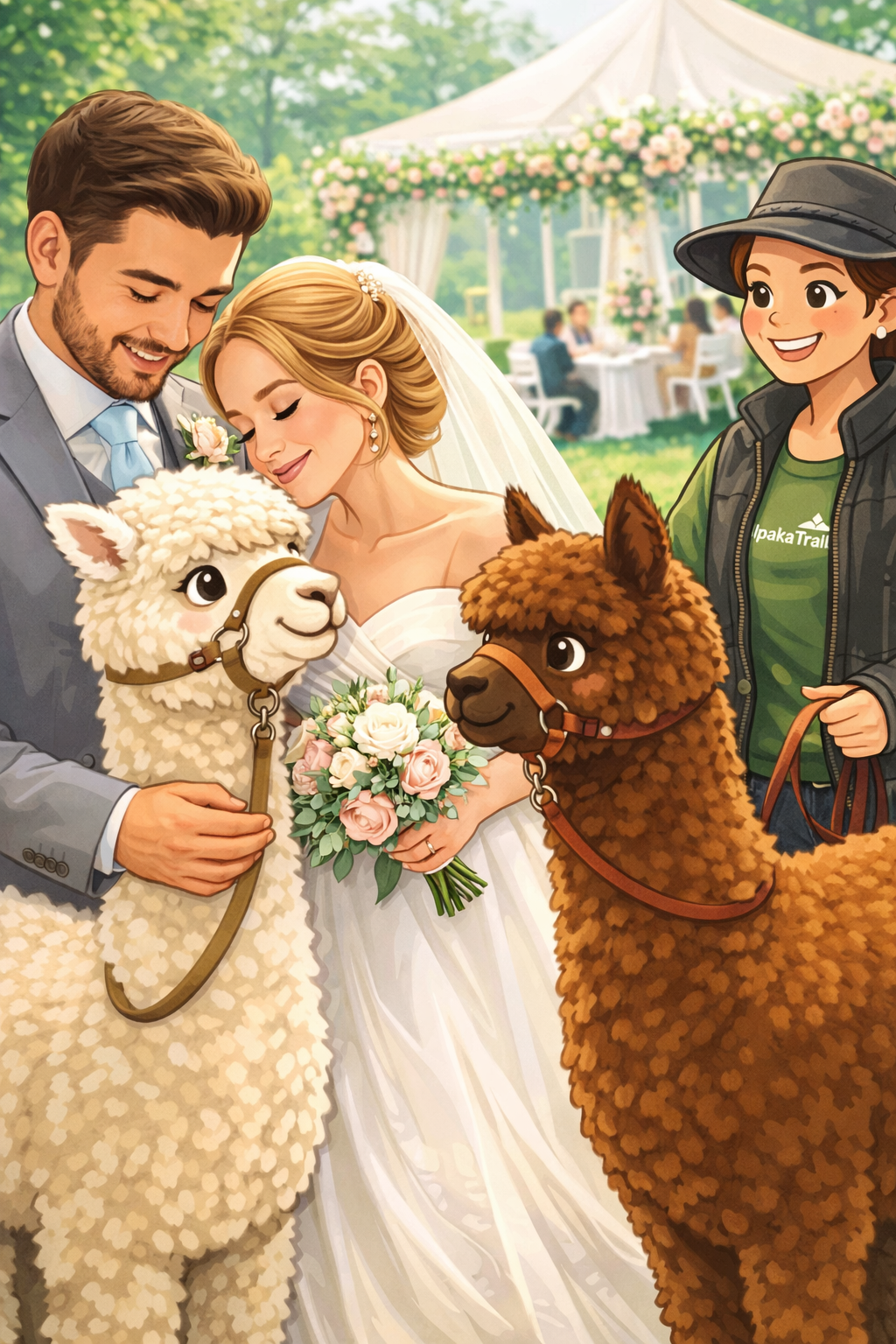 Erstelltes Foto Alpaka Hochzeit